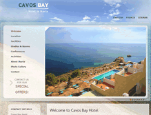 Tablet Screenshot of cavosbay.com.gr